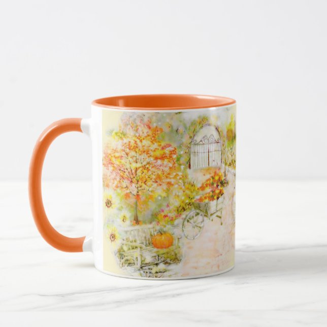 Tasse im Herbst (Links)