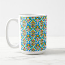 Tasse im Jugendstil Blumenmuster