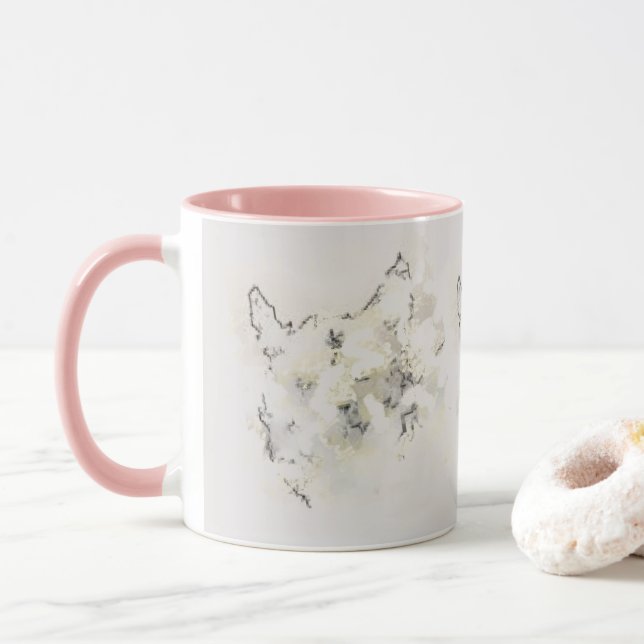 Tasse : Im Nebel verloren (Mit Donut)