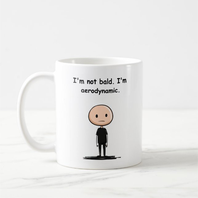 Tasse - Im Nicht-Bald bin ich aerodynamisch (Links)