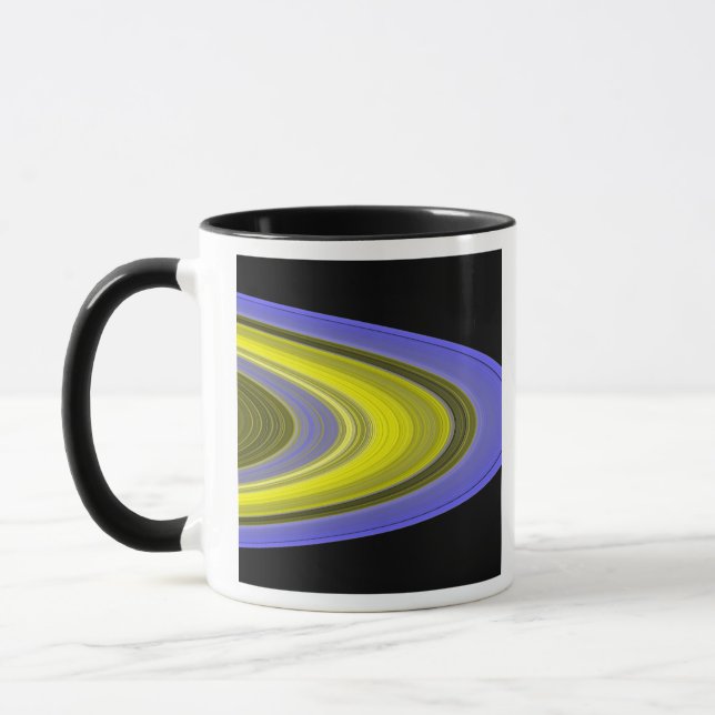 Tasse Image fausse couleur des anneaux de Saturne (Gauche)