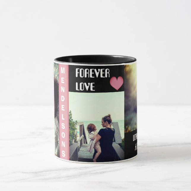 Tasse Image multi faite sur commande et texte (Centre)