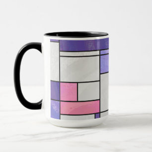 Tasse Impression blanc rose rose clair