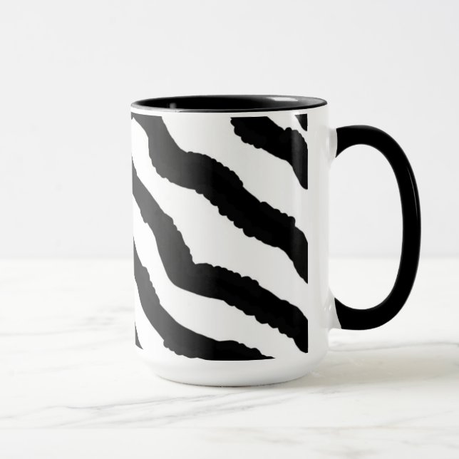 Tasse Impression de fourrure Zebra (Droite)