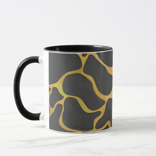 Tasse Impression Giraffe noir et jaune (Gauche)