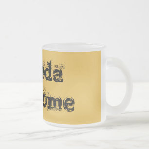 Tasse impressionnante en verre givré du Nevada