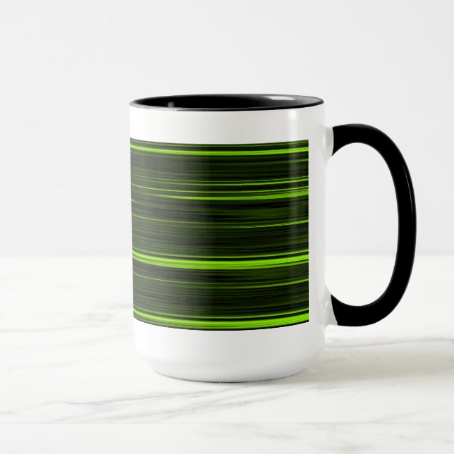 Tasse in grün und schwarz (Rechts)