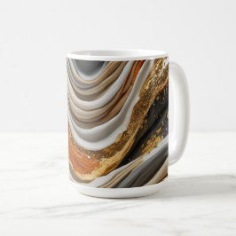 Tasse in lebhaften Orange- und Grautönen