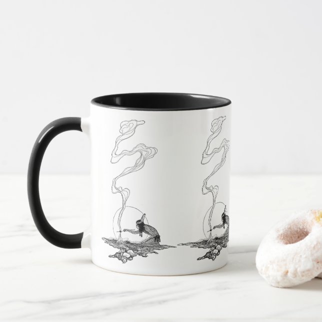 Tasse Indien dans sa solitude par NC Wyeth Western Vinta (Avec donut)
