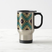 Tasse indigène de voyage de motif de chef