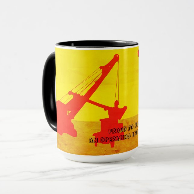 Tasse INGÉNIEUR OPÉRATIONNEL DE LA grue et de la chaussu (Devant gauche)