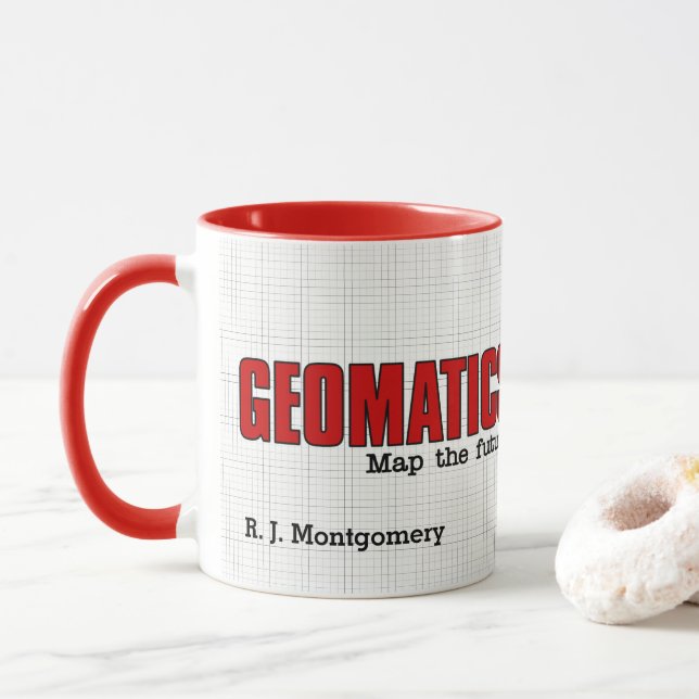 Tasse Ingénieurs de géomatique amusants cartographier l' (Avec donut)