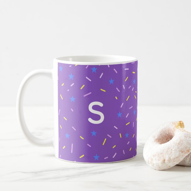 Tasse initiale joyeuse aux pépites (Avec donut)