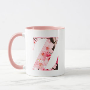 Tasse initiale Z florale   Nom et traits personnal