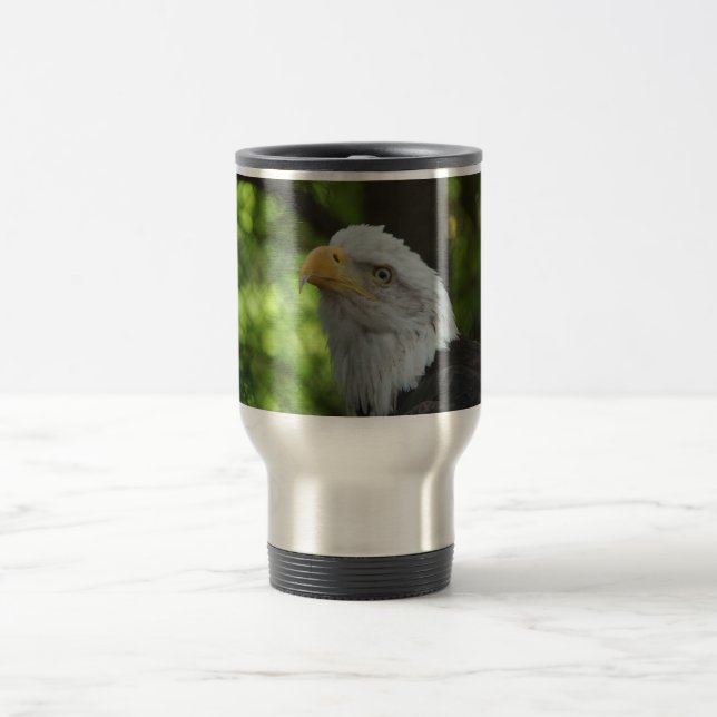 Tasse inoxydable chauve américaine de voyage (Centre)