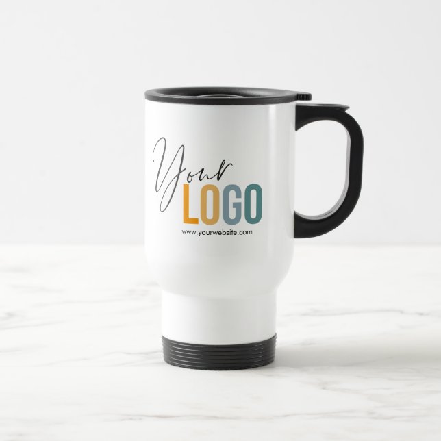 Tasse inoxydable de voyage avec le logo de société (Droite)