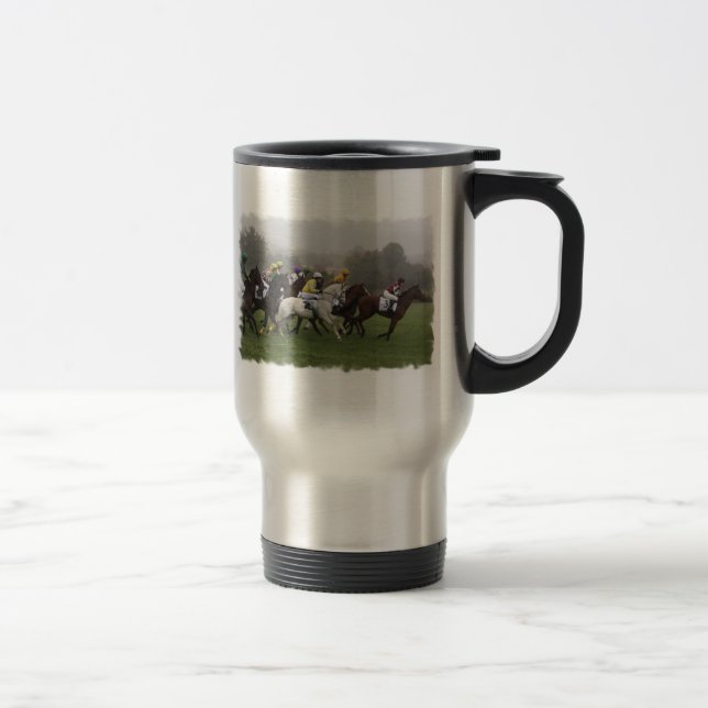 Tasse inoxydable de voyage de champ de cheval de (Droit)