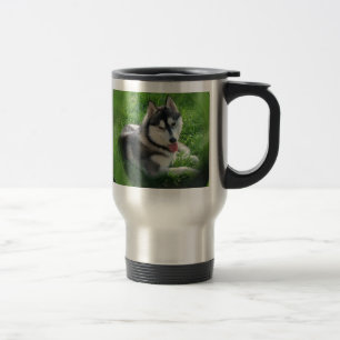 Tasse inoxydable de voyage de chien de chien de