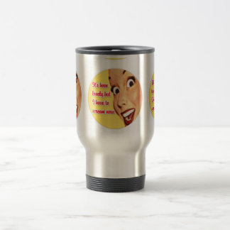 Tasse inoxydable de voyage de rétro CRI PERÇANT