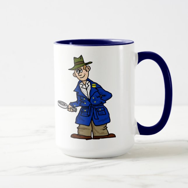 Tasse Inspecteur de police ou privé de café oeil (Droite)