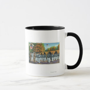 Tasse Inspection dans le camp, soldats dans la formation