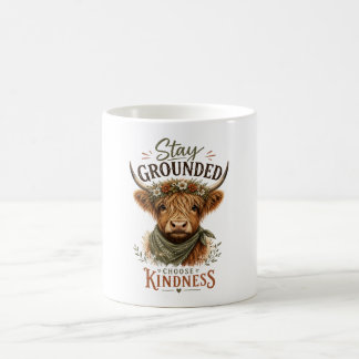 Tasse Inspirante de Vache des Highlands Restez Anc