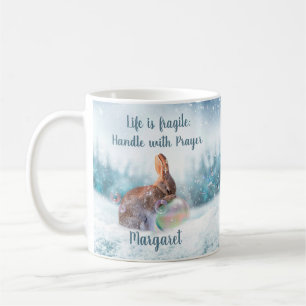 Tasse Inspirante Lapin Religieux de Prière