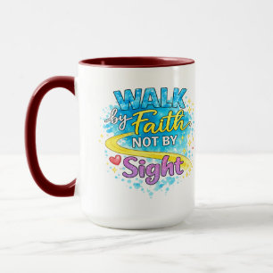 Tasse Inspirante 'Marcher par la Foi et non par la