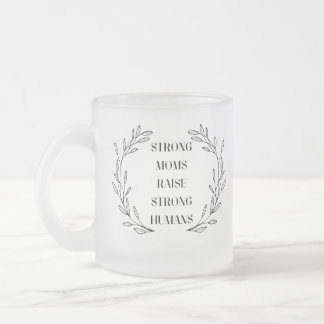 Tasse Inspirante pour Maman en Verre Givré
