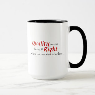 Tasse inspirée de citation de qualité
