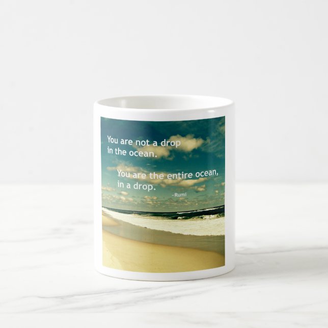 TASSE INSPIRÉE DE PHOTO DE CITATION D'OCÉAN DE (Centre)