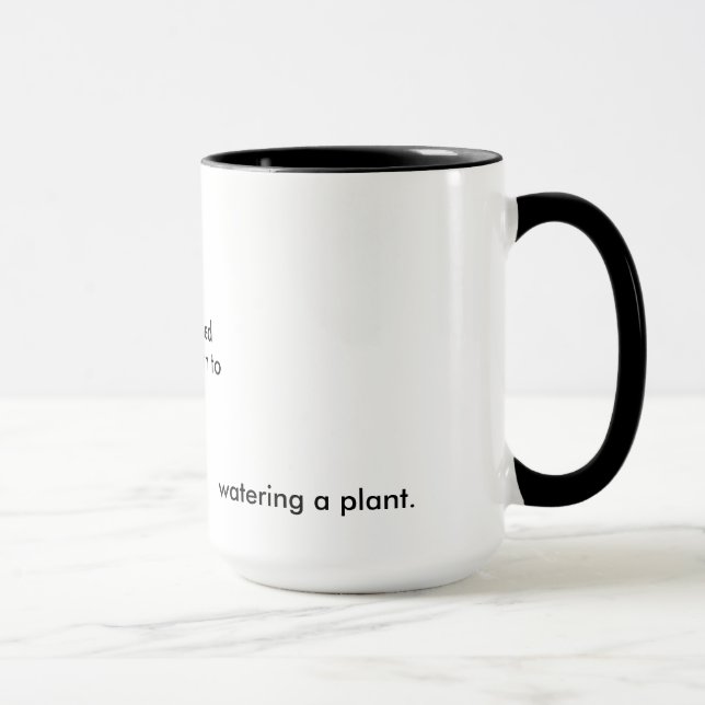 Tasse Intact, tacite à, arrosant un plante Bukowski (Droite)