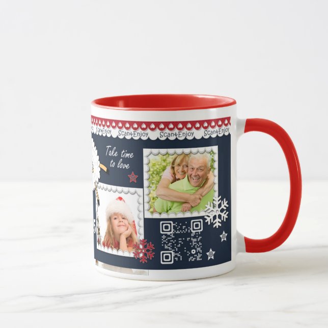 Tasse interactive de photo de nouvelle année avec (Droite)