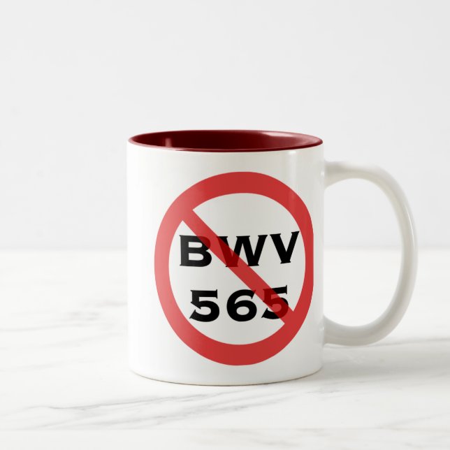Tasse interdite de BWV 565 (Droit)