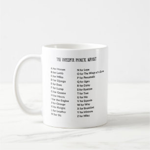 Tasse inutile d'alphabet phonétique