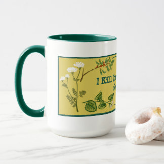 Tasse invasiver Pflanze