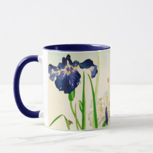 Tasse Iris bleu - copie japonaise d'aquarelle