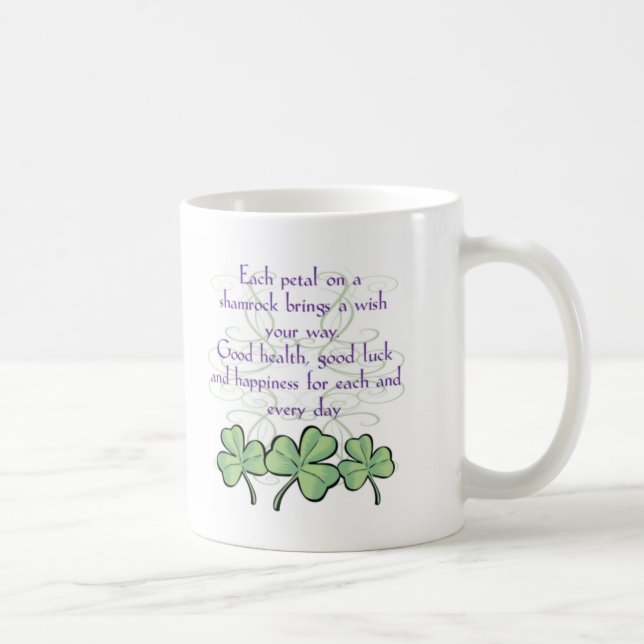 Tasse irlandaise de shamrock (Droite)