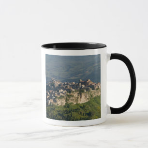 Tasse Italie, Sicile, Enna, Calascibetta, Vue matinale 2