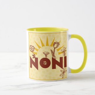 Tasse italienne de tasse de grand-mère de jaune de
