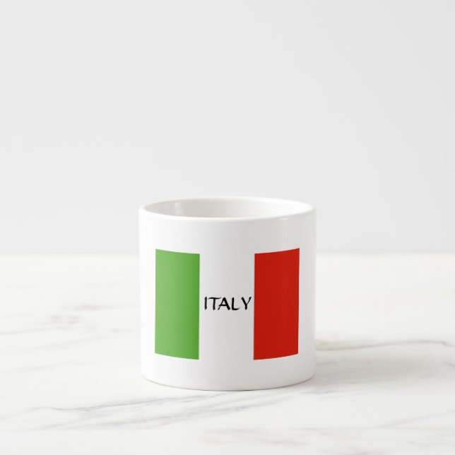 Tasse italienne d'Expresso de drapeau (Devant)
