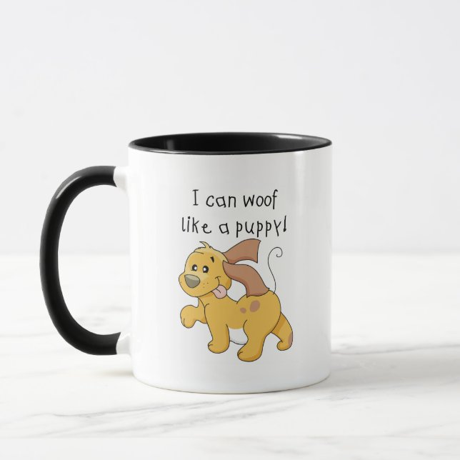 Tasse J'aboie comme des T-shirts et des cadeaux d'un (Gauche)