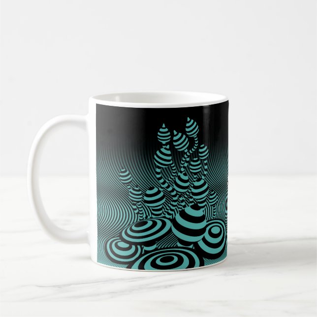 Tasse Jade Magic Pilze Keramik. (Links)
