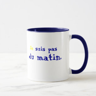 Tasse J'adore les grasses mat'..., Je suis pas d...