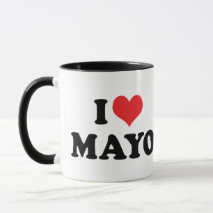 Tasse J'adore Mayo au Cœur - Amateur de Mayonnaise