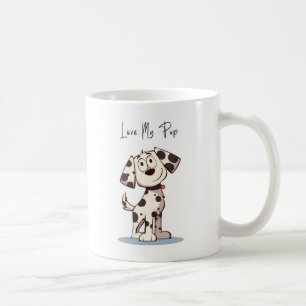 Tasse J'adore Mon Toutou – Illustration de Chien M