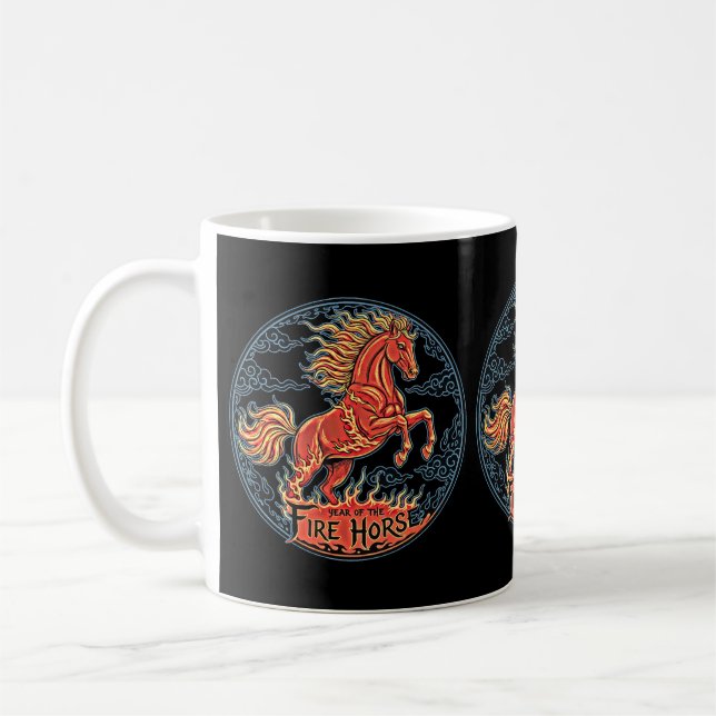 Tasse Jahr des Feuerpferdes (Links)