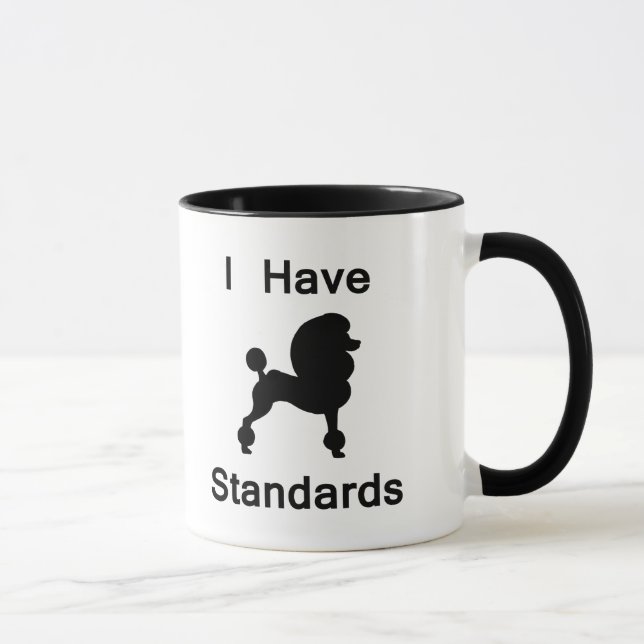 Tasse J'ai des normes (le caniche) (Droite)