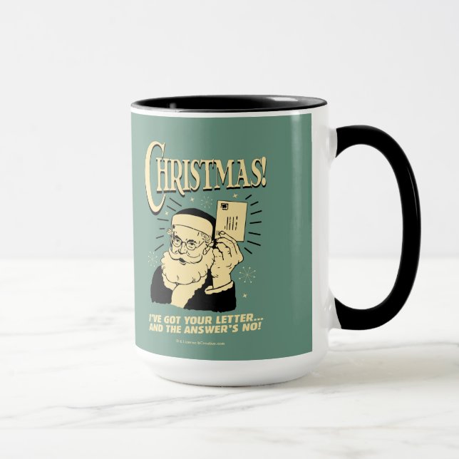 Tasse J'Ai Ta Lettre.. La réponse est non (Droite)