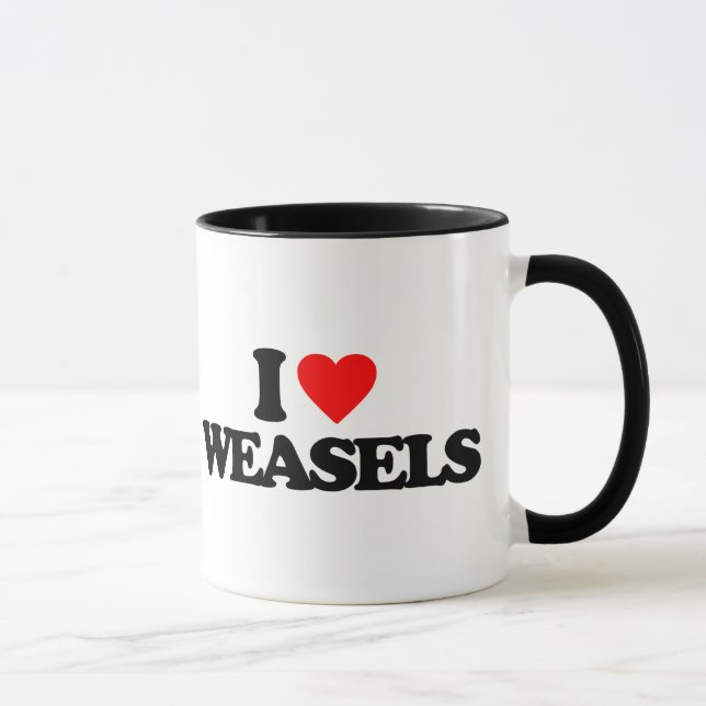 TASSE J'AIME DES BELETTES (Droite)
